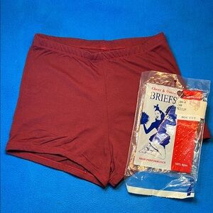 Brick Red Boyshort Cheer Spanks A/M Danshuz NIP